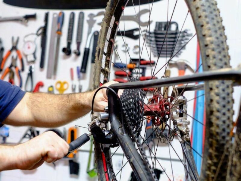 Atelier de réparation de vélo